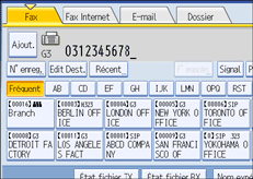 Illustration de l'&eacute;cran du panneau de commande