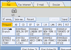 Illustration de l'&eacute;cran du panneau de commande