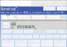 Illustration de l'&eacute;cran du panneau de commande