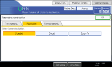 Illustration de l'&eacute;cran du panneau de commande