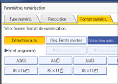 Illustration de l'&eacute;cran du panneau de commande