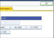 Illustration de l'&eacute;cran du panneau de commande