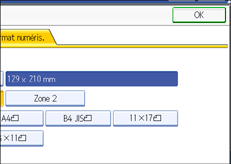 Illustration de l'&eacute;cran du panneau de commande