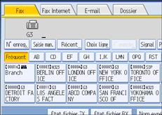 Illustration de l'&eacute;cran du panneau de commande