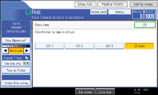 Illustration de l'&eacute;cran du panneau de commande