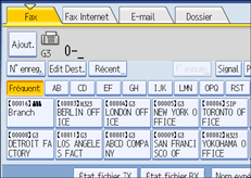 Illustration de l'&eacute;cran du panneau de commande