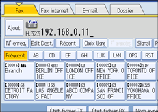 Illustration de l'&eacute;cran du panneau de commande