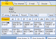Illustration de l'&eacute;cran du panneau de commande