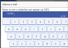 Illustration de l'&eacute;cran du panneau de commande