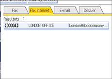 Illustration de l'&eacute;cran du panneau de commande
