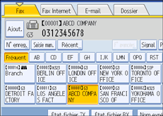 Illustration de l'&eacute;cran du panneau de commande
