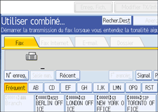 Illustration de l'&eacute;cran du panneau de commande