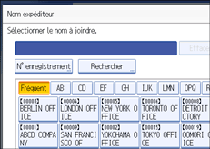 Illustration de l'&eacute;cran du panneau de commande