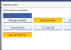 Illustration de l'&eacute;cran du panneau de commande