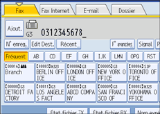 Illustration de l'&eacute;cran du panneau de commande