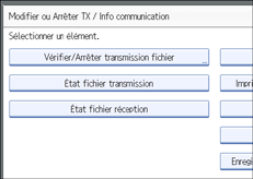 Illustration de l'&eacute;cran du panneau de commande