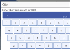 Illustration de l'&eacute;cran du panneau de commande