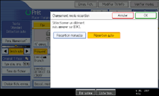 Illustration de l'&eacute;cran du panneau de commande