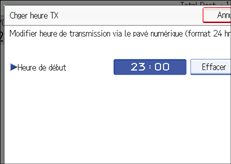 Illustration de l'&eacute;cran du panneau de commande