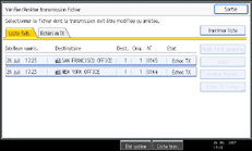 Illustration de l'&eacute;cran du panneau de commande