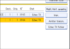 Illustration de l'&eacute;cran du panneau de commande