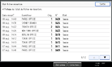 Illustration de l'&eacute;cran du panneau de commande