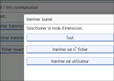 Illustration de l'&eacute;cran du panneau de commande
