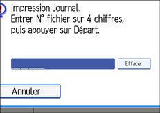 Illustration de l'&eacute;cran du panneau de commande