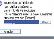 Illustration de l'&eacute;cran du panneau de commande