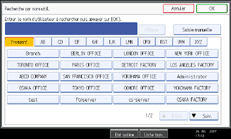 Illustration de l'&eacute;cran du panneau de commande
