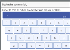 Illustration de l'&eacute;cran du panneau de commande