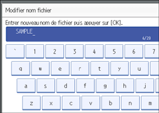 Illustration de l'&eacute;cran du panneau de commande