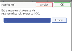 Illustration de l'&eacute;cran du panneau de commande
