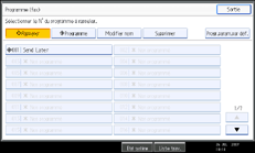 Illustration de l'&eacute;cran du panneau de commande
