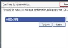Illustration de l'&eacute;cran du panneau de commande