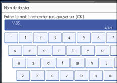 Illustration de l'&eacute;cran du panneau de commande