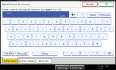Illustration de l'&eacute;cran du panneau de commande.
