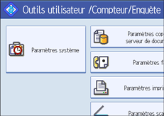 Illustration du panneau de commande