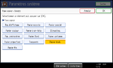 Illustration du panneau de commande