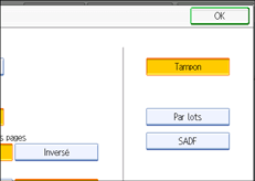 Illustration de l'&eacute;cran du panneau de commande
