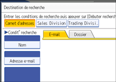 Illustration de l'&eacute;cran du panneau de commande