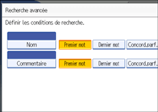 Illustration de l'&eacute;cran du panneau de commande