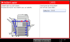 Illustration de l'&eacute;cran du panneau de commande