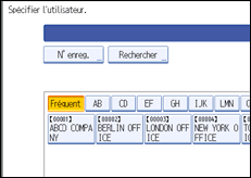 Illustration de l'&eacute;cran du panneau de commande