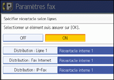 Illustration de l'&eacute;cran du panneau de commande