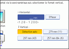 Illustration de l'&eacute;cran du panneau de commande