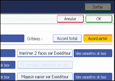 Illustration de l'&eacute;cran du panneau de commande