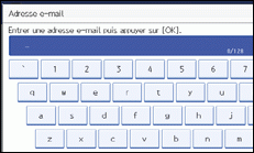 Illustration de l'&eacute;cran du panneau de commande