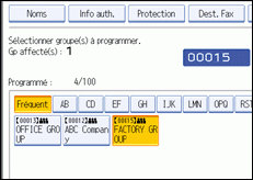 Illustration de l'&eacute;cran du panneau de commande