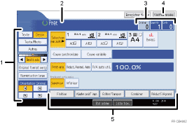 Illustration num&eacute;rot&eacute;e du panneau de commande